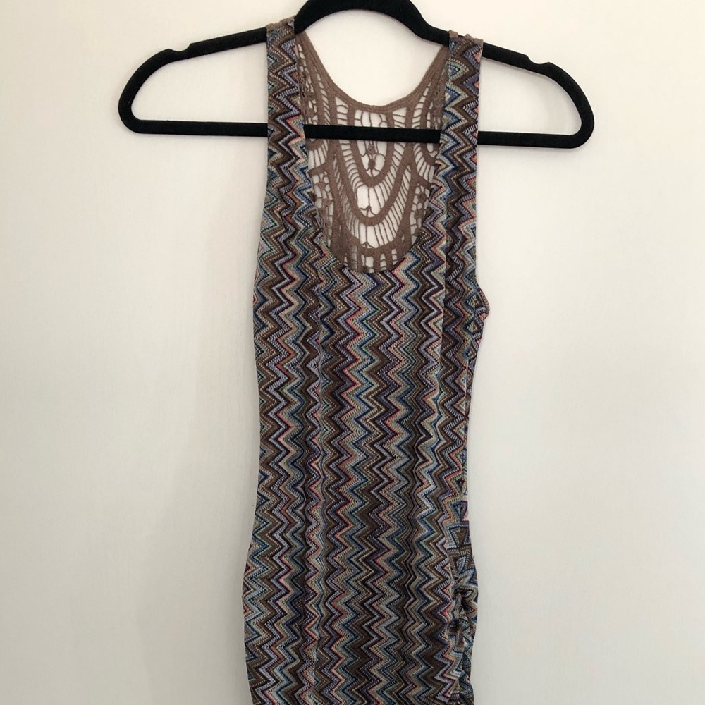 crochet backless dress